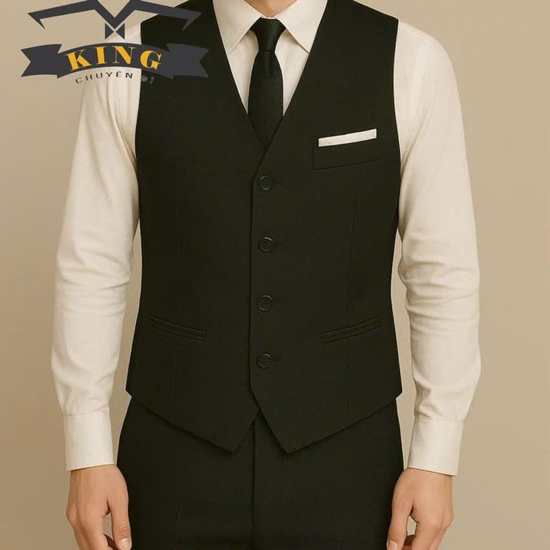 Áo Gile nam hàn quốc cao cấp Ghile mặc vest KING thiết kế sang trọng lịch lãm Z12