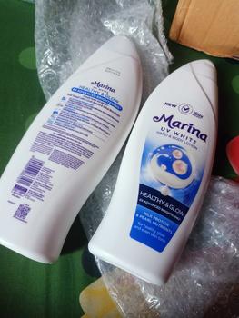 Product Review of Marina Hand Body Lotion UV White - Healthy & Glow [460 ml / 2 pcs] Exp : 09.2027 - Mencerahkan Kulit from t**a 2