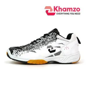 Khamzo D14 Sepatu Badminton Pria Original Ringan Anti Licin Sport Shoes Bulutangkis Upper Webbing Tebal Sol Anti Selip Insole Karet Sponge Nyaman