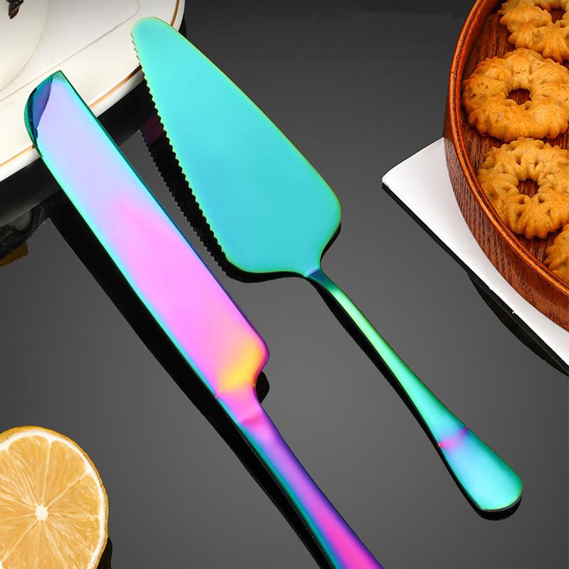 Product Introduction of 2pcs/set Stainless Steel Cake Cutter Pizza Shovel Set 44