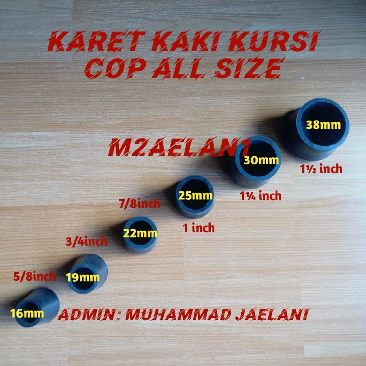 Karet kaki kursi Lipat /Cop kaki bulat rak piring sepatu kursi chitose all size