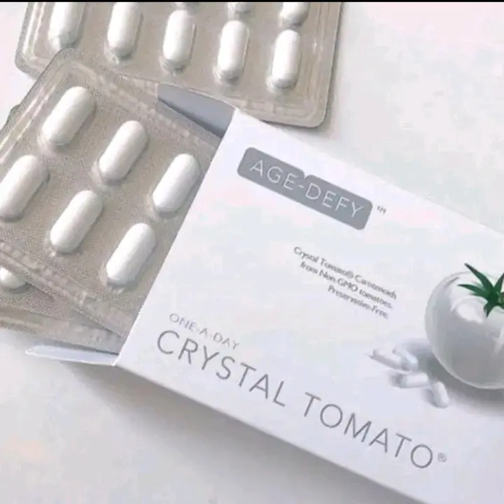 CRYSTAL TOMATO WHITENING SUPPLEMEN [BPOM] 1 BOX ISI 30 CAPS