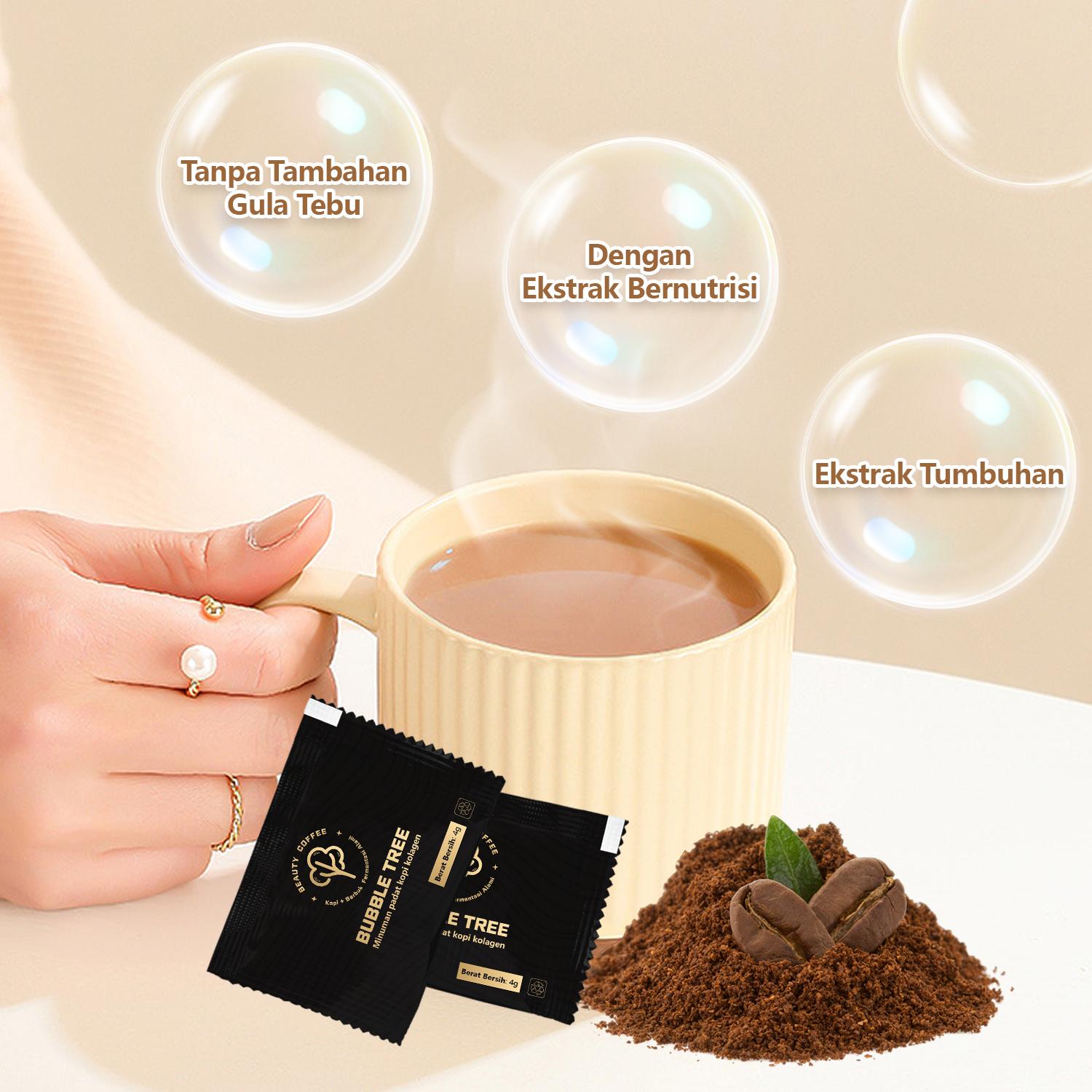 A-21Days Coffee Collagen – Minuman Kecantikan Favorit Wanita – Cerahkan Kulit dari Dalam, Rasa Nikmat Tanpa Pahit - Bahan Alami Untuk  Kulit Sehat