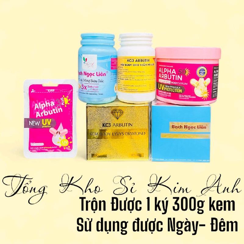COMBO KEM BODY CẤP TỐC TRẮNG NHANH không bết dính _ không trùm ủ kem