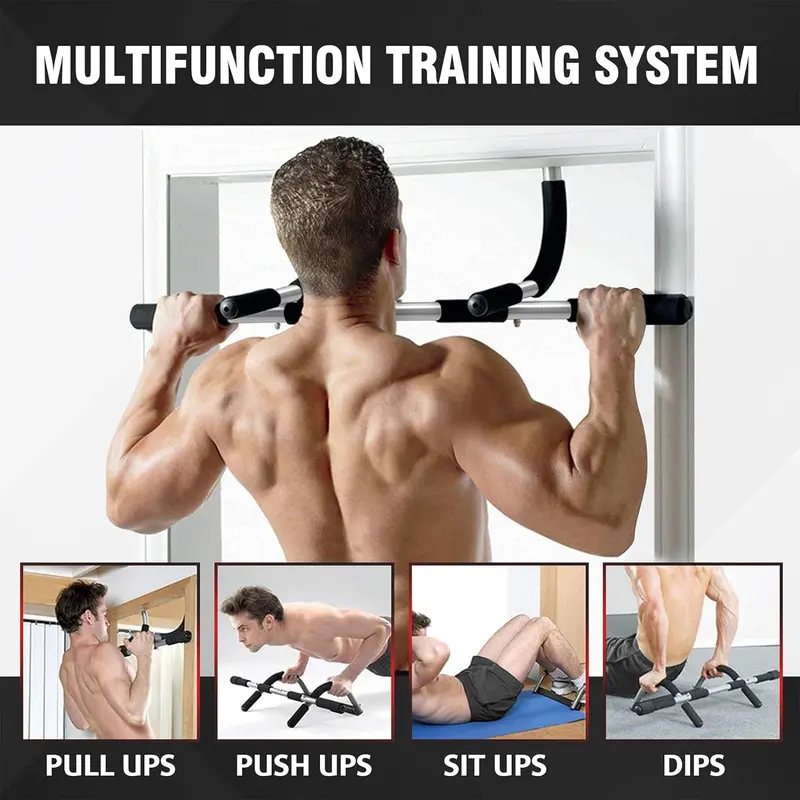 Multifunctional Pull-up Bar, Home Fitness Pull-up Bar for Push Up, Sit up and Dip, Home Gym Equipment for Men & Women 3