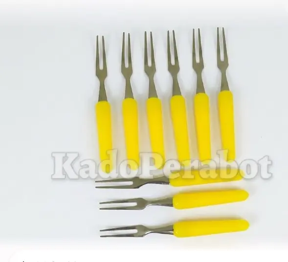 12Pcs Garpu Kerang Dara - Garpu Seafood - Garpu Mini - Garpu Mini Stainless
