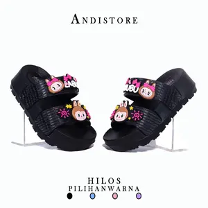 Sandal Anak Perempuan Slop Labubu Hilo's Fashion Model 2-9 Tahun - Sepatu