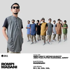 ROSAL - Rompi Sholat Rosal MADANI - Ukuran M L XL XXL BIG SIZE XXXL