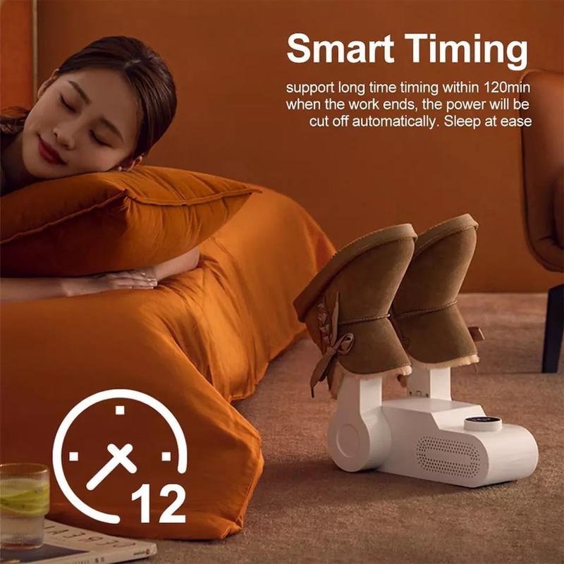 Product Introduction of UV Terilization Folding Shoes Dryer Intelligent Electric Shoes Dryer Fast Heater Portable Shoe Heater Drying Deodorization Dehumidifier 20