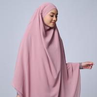 Gambar Gerai Hawa - Salwa Dusty Pink French Khimar - Metamorfosa - S-M dari Gerai Hawa_NEW Kab. Bogor 5 Tokopedia