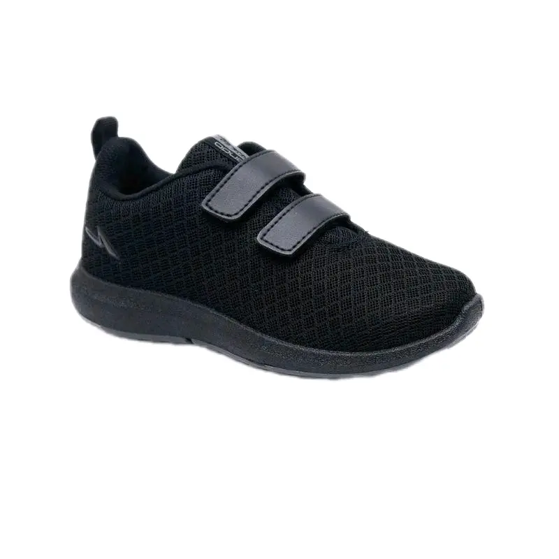 ANDO SEPATU ANAK SEKOLAH SEPATU HITAM PUTIH HITAM POLOS SEPATU PEREKAT PRIA WANITA MURAH Fashion 4