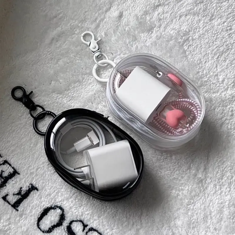 MINI POUCH / GROSIR / POUCH TRANSPARAN / CHARGER POUCH TRANSPARANT / MULTIFUNGSI POUCH / POUCH MINI