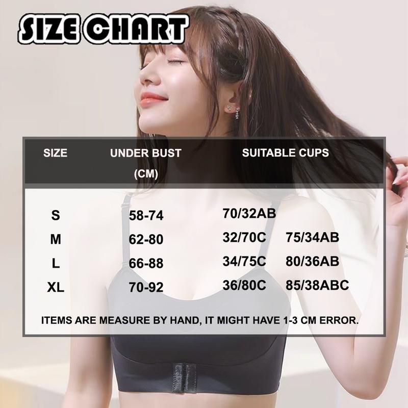 BH068 Bra Wanita Tanpa Kawat Pakaian Dalam Kancing Depan Bra Import Push Up Bra Seamless Anti Slip Bahan Lembut BH Sexy 7