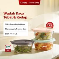 Gambar [SPESIAL KOKO PANCI]Cypruz Set Premium Container Food Storage Box Wadah Tempat Makan Serbaguna - 620ml Set 3pcs Cream dari Cypruz Kitchenware Kota Bekasi 1 Tokopedia