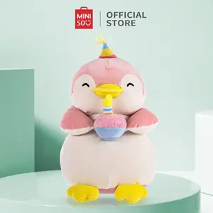 MINISO boneka Penguin mewah Lembut Dan Ramah Lingkungan Penguin Mainan Mewah Untuk Dekorasi Dan Bermain hadiah anak-anak dekorasi ruang tamu