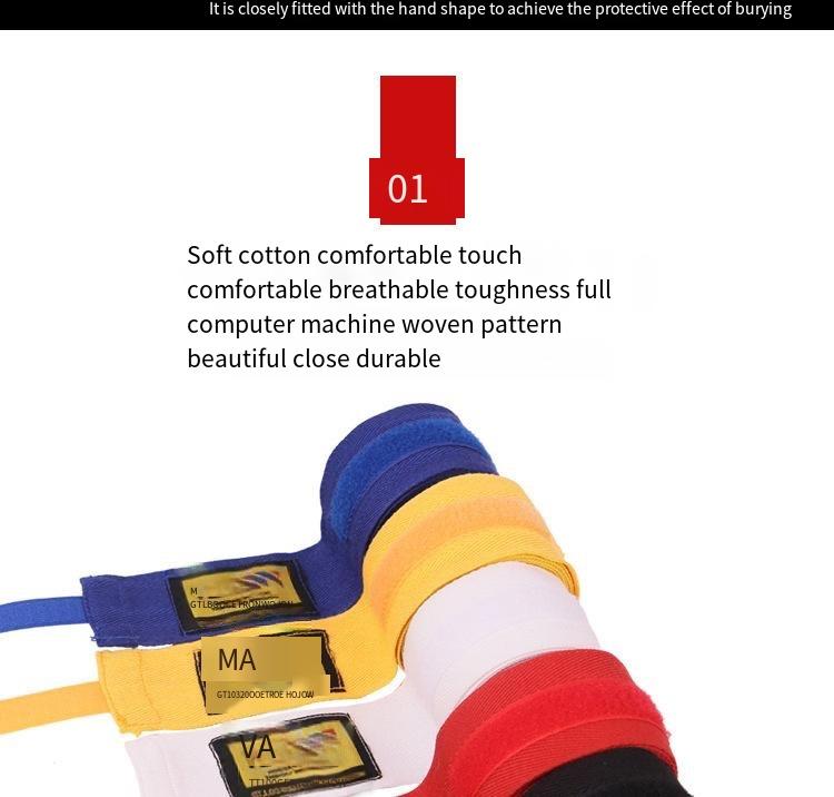 Product Introduction of Elastic Boxing Bandage Sandbag Training Boxing Glove Sanda Boxing Bandage Fighting Boxing Bandage 6