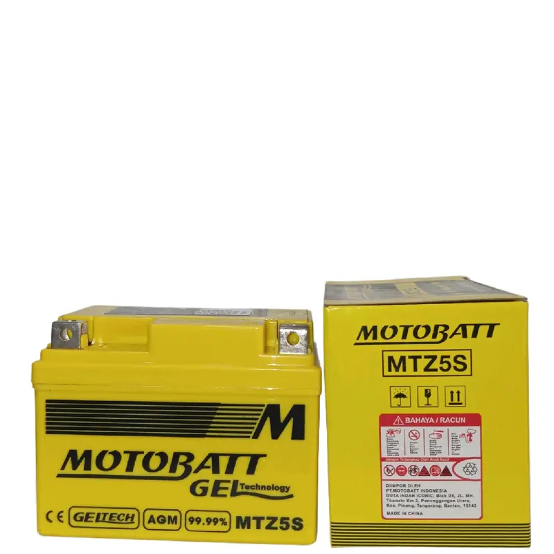 Original Aki Motobatt MTZ5S vixion , mx new, ,blade , beat karbu , kahrisma , vario 110 aki motor kering Motobatt Original motobatt quadflex mb5u Accessories Motorcycle 4
