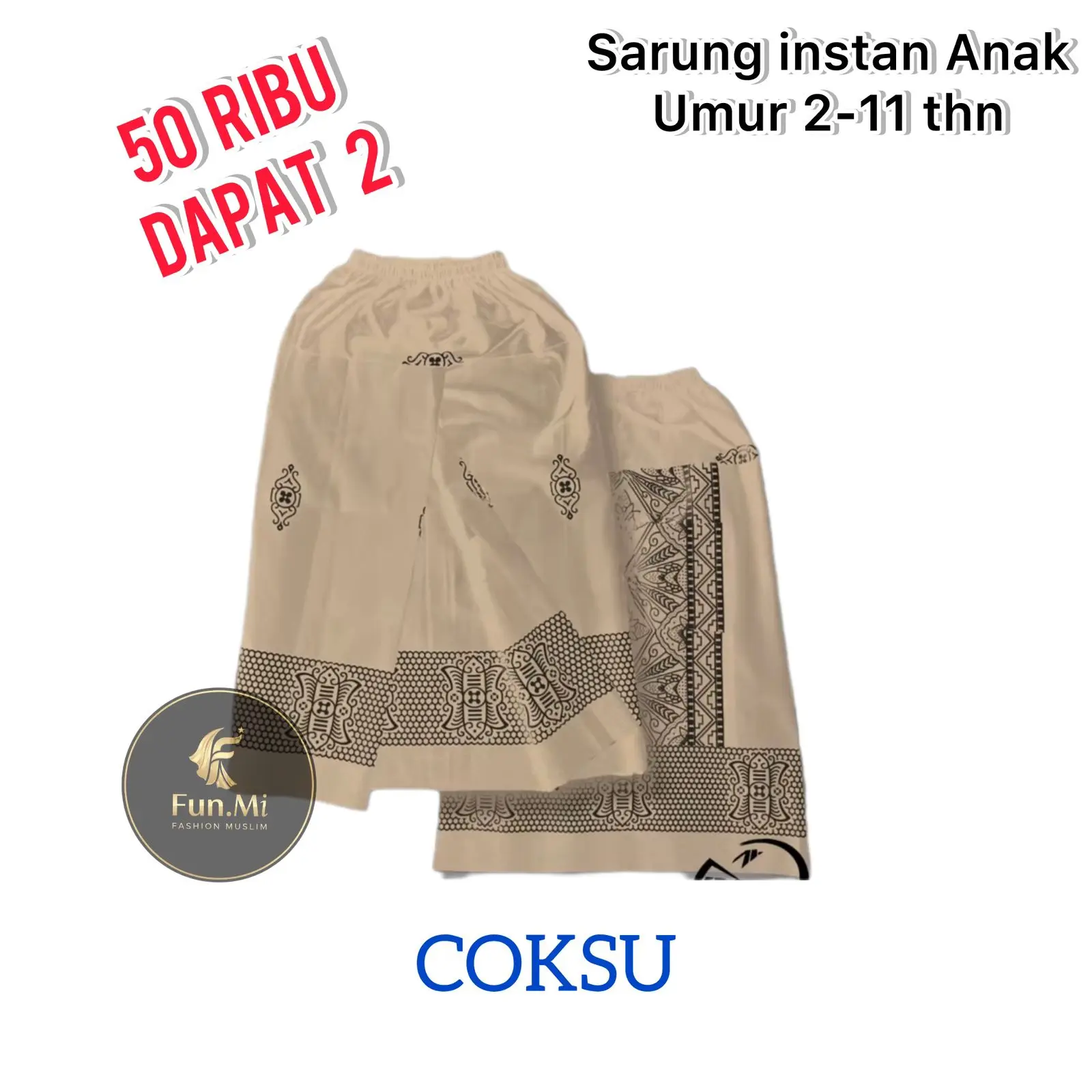 Paket Promo 50Rb Dapat 2 Sarung Instan Anak Laki laki Sarung Instan Anak Motif Muslim Paket Promo 50Rb Dapat 2 Sarung Instan Anak Laki laki Sarung Instan Anak Motif Muslim