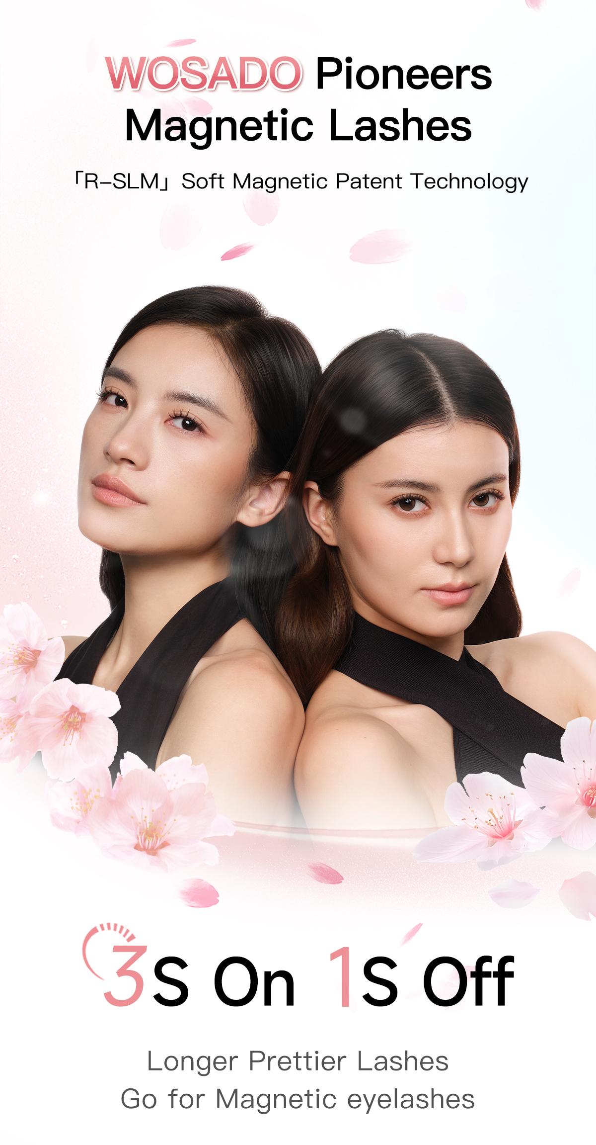 【WOSADO】Soft Magnetic Eyelash Brand New Upgrade Eyelashes with Applicator Kit Reusable Glue-free Wispy Magnetic Lashes Cruelty-free False Lashes Waterproof Lightweight 【WOSADO】Soft Magnetic Eyelash Brand New Upgrade Eyelashes with Applicator Kit Reusable Glue-free Wispy Magnetic Lashes Cruelty-free False Lashes Waterproof Lightweight