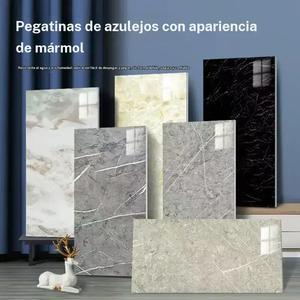 Pegatinas de azulejos de mármol autoadhesivas 30 x 60 cm, azulejos de pared impermeables de aplicar y retirar para backsplash de cocina y baño, pegatina decorativa de pared removible