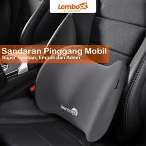 LEMBOOT Bantal Mobil Pinggang Busa Memori Bantal Nyaman dan Empuk untuk Kenyamanan Berkendara Jarak Jauh