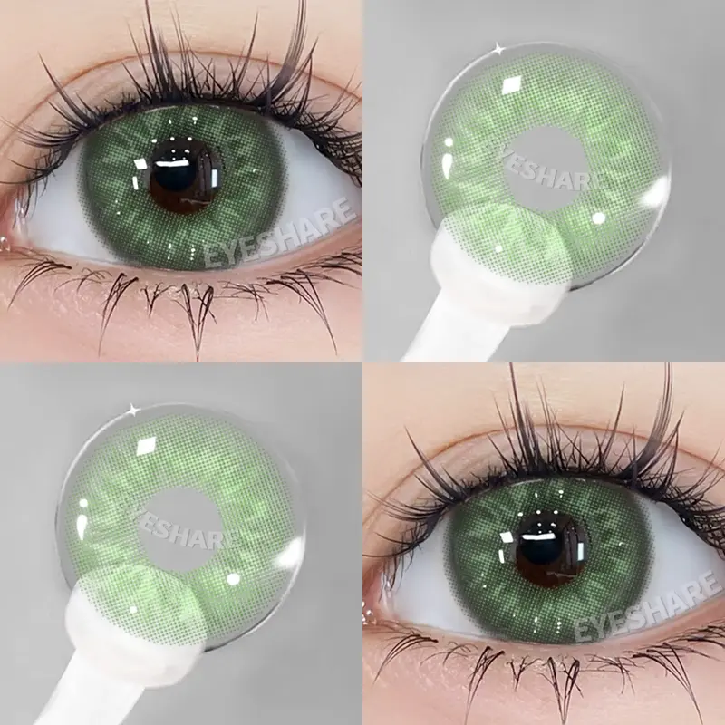 [Sản phẩm mới] Kính áp tròng thời trang Eyeshare BRUSSELS dùng hàng năm Đường 0 độ lens 14,5mm 6