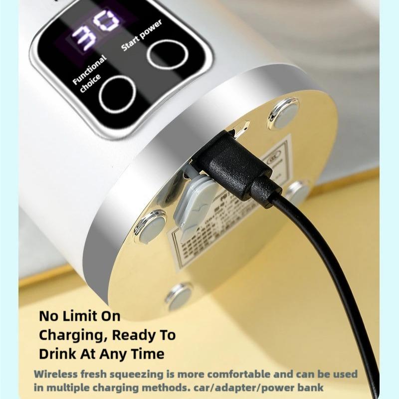 【SG Local】Portable Juicer Blender USB Rechargeable 450ml - BPA-Free Ice Crusher for Shakes/Smoothies 8