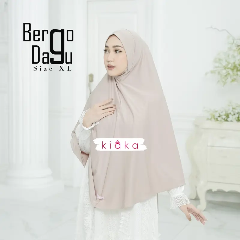 Kiaka - Hijab Dagu Malay XL Antem Kerudung Instan Bergo Inara 3