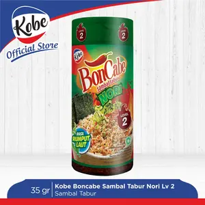 Kobe Boncabe Rasa Abon Sapi Botol Level 2, Level 15 Rasa Original ,Level 30 Original 45gr