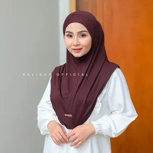 KALISHA X MIMA - Vanya Instan Bergo Rayon Size L (Jilbab Instan Kerudung Bahan Rayon Viscose)