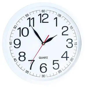 ELEGAN JAM DINDING PIORUS 31CM DENGAN LIST PUTIH ANGKA SEIKO