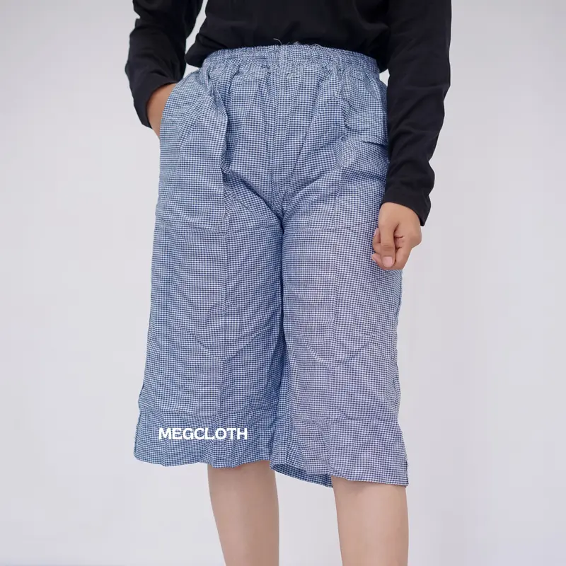 CELANA KOTAK KOTAK WANITA CELANA AESTHETIC CELANA WANITA ESTETIK Nyaman Panjang Polyester Santai Katun Tartan Cantik Serut Casual Pita Motif Pant 2