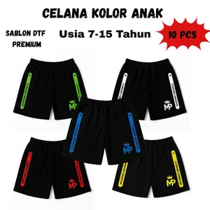 PAKET!!! 10 Pcs Celana Kolor Anak Umur 7-15 Tahun Celana Pendek Anak Fashion