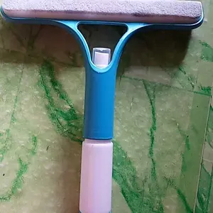 Pembersih Kaca 3-in-1 - Sikat Silikon & Semprotan Built-in, Alat Cuci Jendela/Kaca Kamar Mandi/Mobil Tanpa Noda