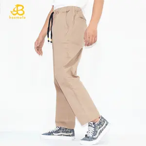 BASMALA - Celana Sirwal Muslim Pria Tebal Sirwal Chinos Premium Celana Sholat Pria Komprang Pria