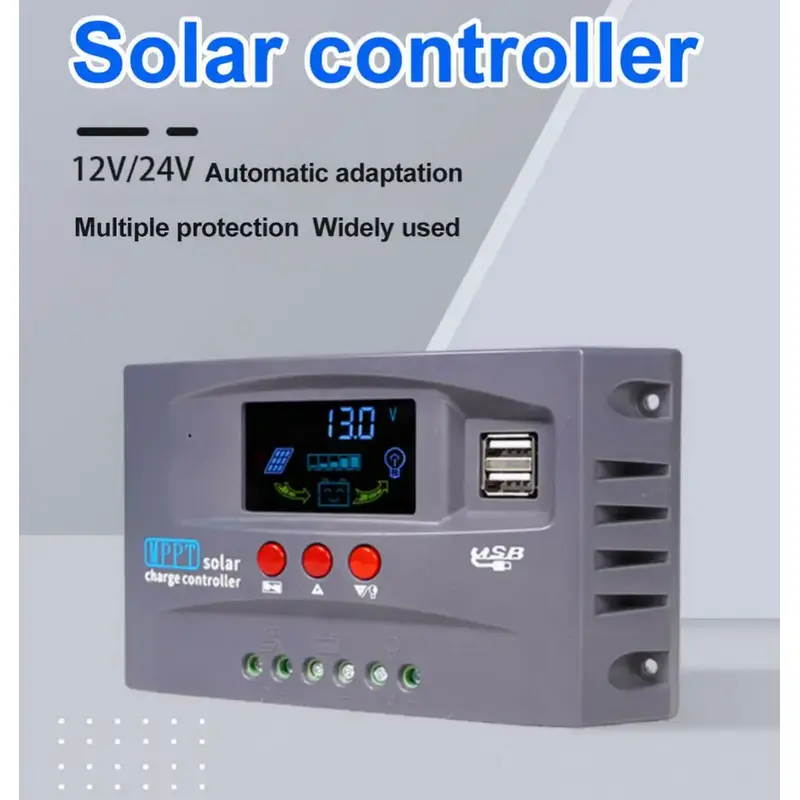 HXC Solar Charge Controller MPPT 2 USB Automatic Identify 12V/24V - HXC3 6