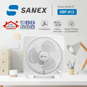 SANEX Air Box Fan Mini - Kipas Angin Meja Kotak 8 Inch SBF-813