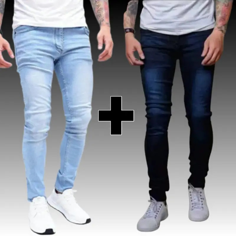Beli Satu Gratis Satu Celana Jeans Pria Terbaru Bahan Melar Skinny 1