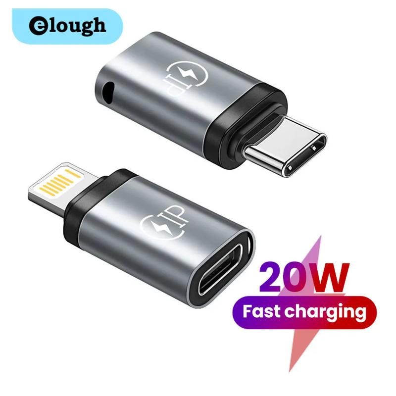 Bộ Chuyển Đổi loại C sang iOS, 20W, Bộ Chuyển Đổi sạc nhanh USB C sang USB C Nữ, dành cho iPhone 14 và 13, Thích hợp cho máy tính xách tay Phụ Kiện Sạc Điện Thoại