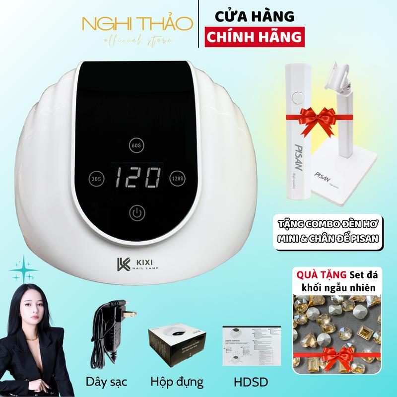 Máy hơ gel KIXI nút cảm ứng Tặng set đá khối ngẫu nhiên +combo đèn hơ mini và chân đế