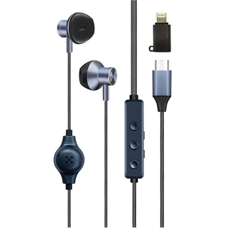  Tai nghe tích hợp Sound card SK8 Tai nghe hát karaoke livestream có vang hỗ trợ hát hay   thích hợp cho cổng type C và cổng i phon 