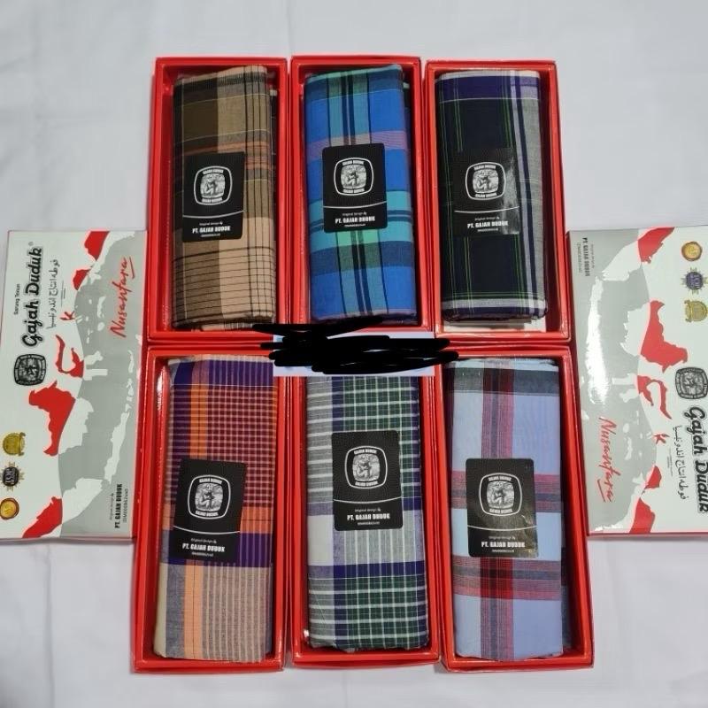100% original sarung gajah duduk asia / Musantaraa ( dos merah kotak) 5