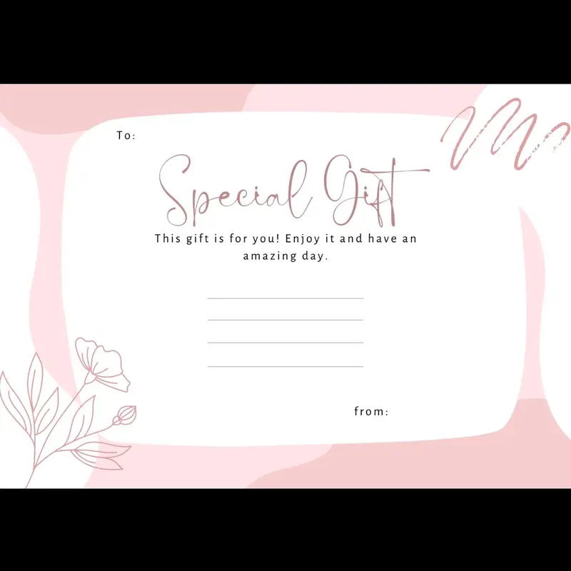 Kartu Ucapan - Special gift card 2