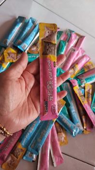 Product Review of 1kg 67pcs Camilan Kucing Creamy Treat Kitten Adult Snack Kucing Penggemukan Anabul DELLO FOR CAT from i**e 2