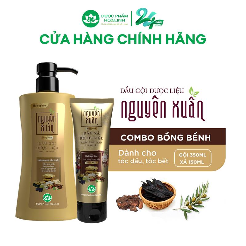 Bộ Dầu gội 350ml và Dầu xả 150ml Nguyên Xuân bồng bềnh  - Dành cho tóc dầu bết