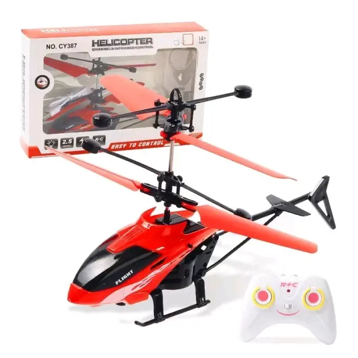 pesawat remote sensor tangan helikopter remote 2 HC Cowok Game Helicopter Control 2