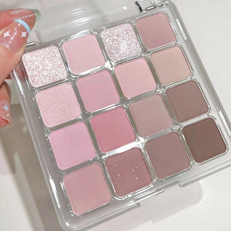 Bảng Phấn Mắt 16 Màu Màu Nude Lâu Trôi Lớp Hoàn Thiện Lì Và Lấp Lánh Trang Điểm Lung Linh