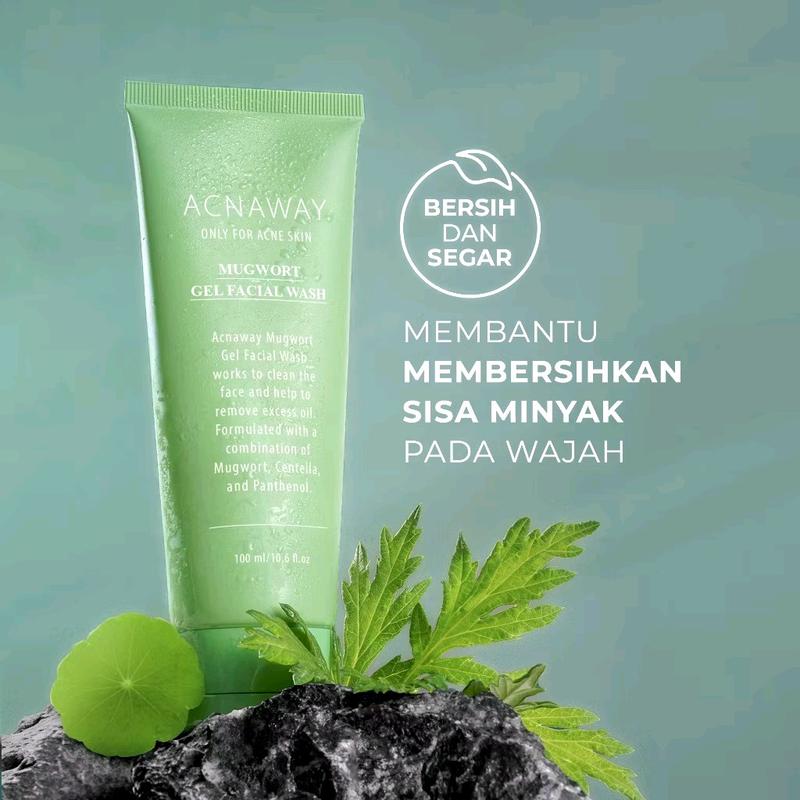 [READY] Acnaway Mugword Gel Facial Wash 100ml Mugword + Centella + Panthenol Face Wash Pencuci Muka Acne Prone Berjerawat Cleanser Wajah Membersihkan Berminyak 3