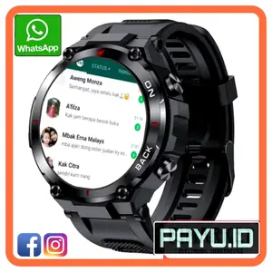 JAM ANDROID SMARTWATCH 4G FD68 ANTI AIR JAM PINTAR BISA WA SMS TLFN MUSIK NOTIF BLUETOOTH PRIA WANITA  Layar bulat