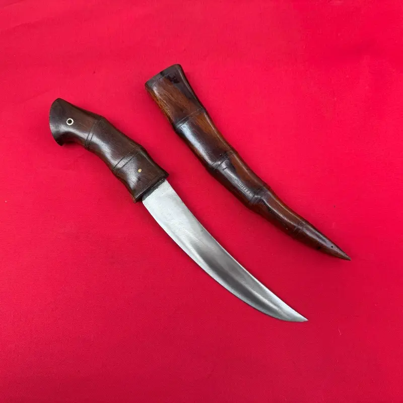 Pisau Dapur Jambia Motif Cacing untuk Potong Buah, Sayur, dan Daging - Kitchenware 0